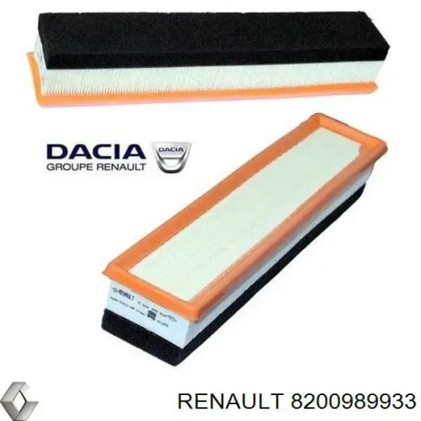 Filtro de ar 8200989933 Renault (RVI)