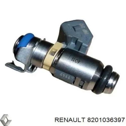 Injetor de injeção de combustível 8201036397 Renault (RVI)
