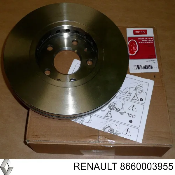 Disco do freio dianteiro 8660003955 Renault (RVI)