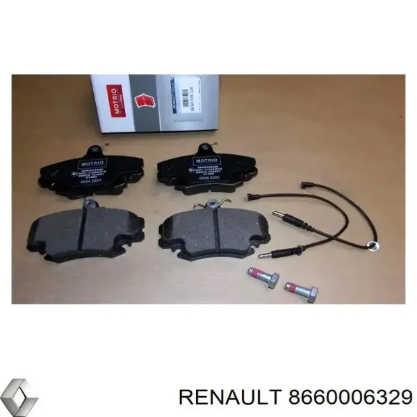 Sapatas do freio dianteiras de disco 8660006329 Renault (RVI)
