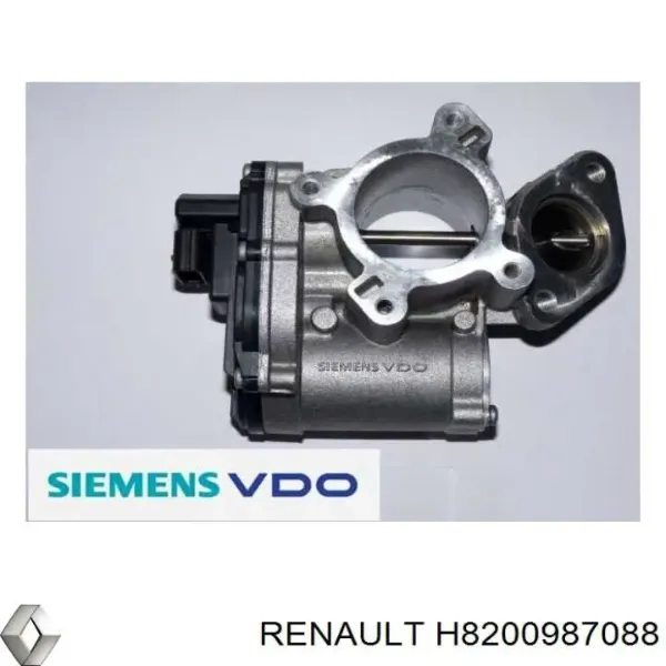 Válvula EGR de recirculação dos gases H8200987088 Renault (RVI)