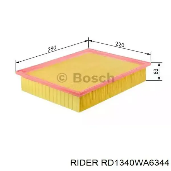 Filtro de ar RD1340WA6344 Rider
