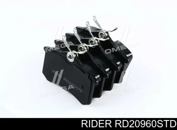 Sapatas do freio traseiras de disco RD20960STD Rider