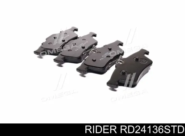 Sapatas do freio traseiras de disco RD24136STD Rider