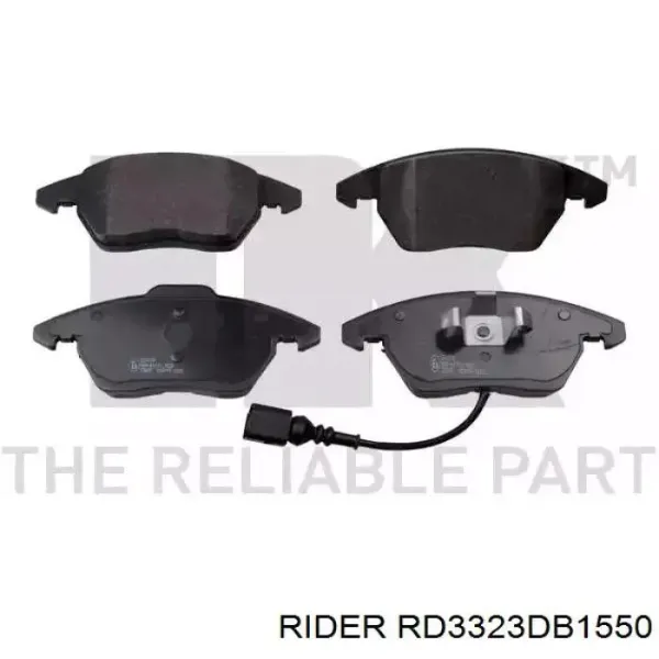 Sapatas do freio dianteiras de disco RD3323DB1550 Rider