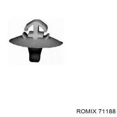 Braçadeira (cápsula) de fixação de moldura da porta 71188 Romix