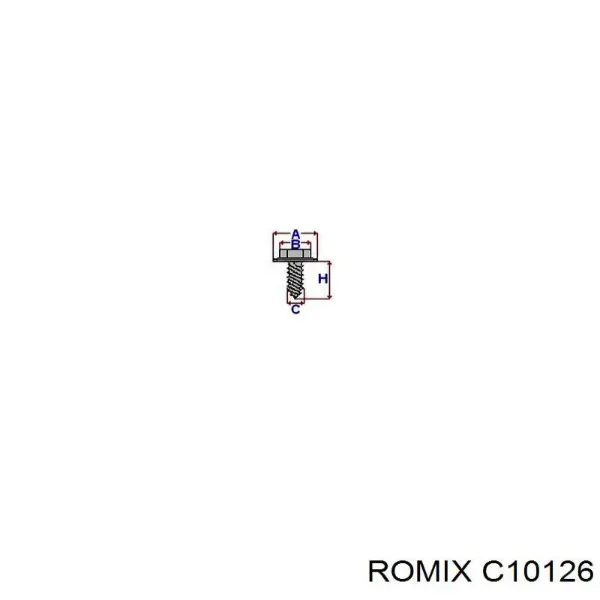 Parafuso (porca) de fixação C10126 Romix