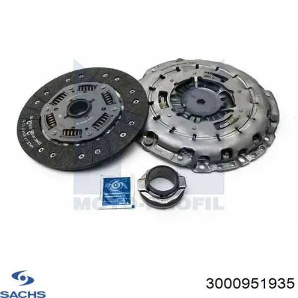 Kit de embraiagem (3 peças) 3000951935 Sachs