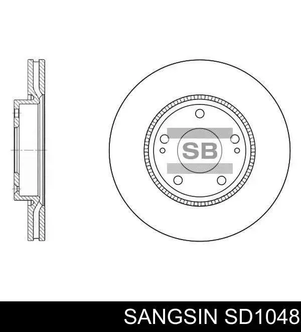 Disco do freio dianteiro SD1048 Sangsin