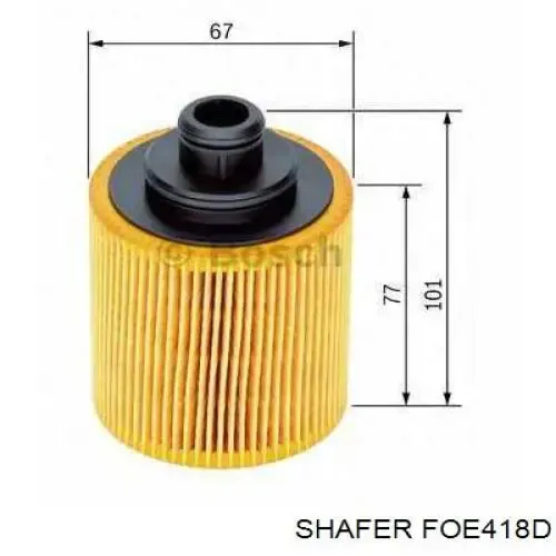 Filtro de óleo FOE418D Shafer