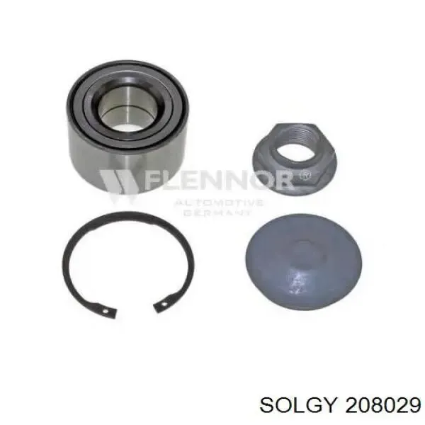 Disco do freio traseiro 208029 Solgy