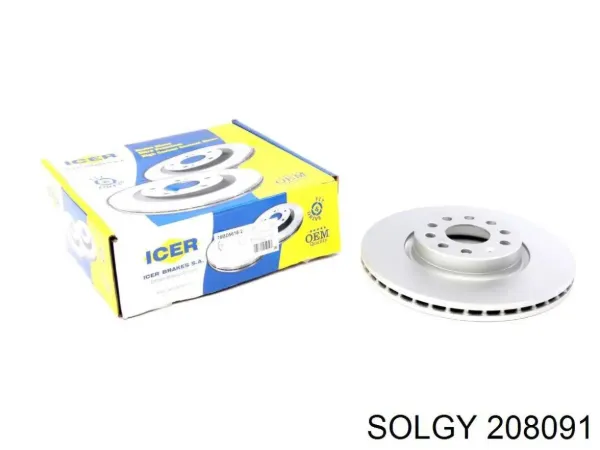 Kit de reparação dos freios dianteiros 208091 Solgy