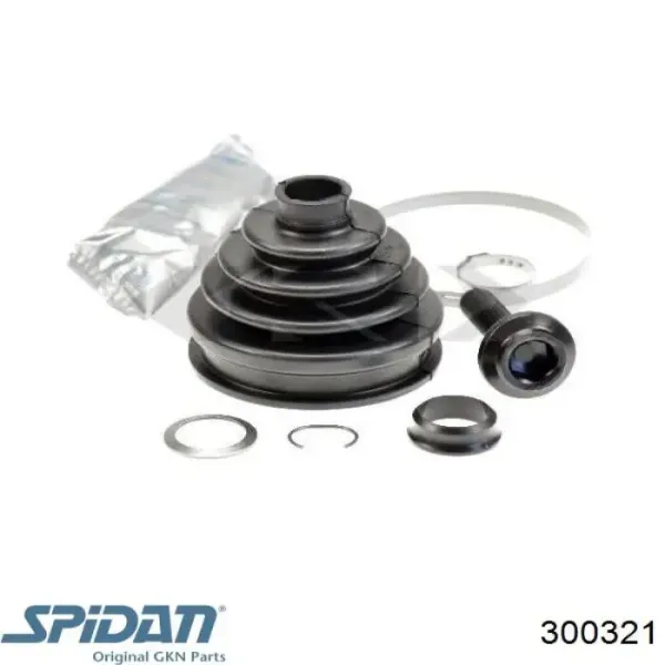 Bota de proteção externa de junta homocinética do semieixo dianteiro 300321 GKN-Spidan