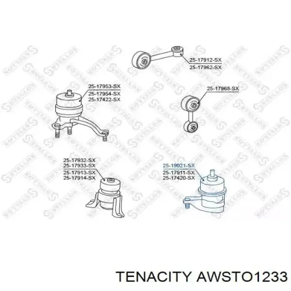 Coxim (suporte) esquerdo de motor AWSTO1233 Tenacity
