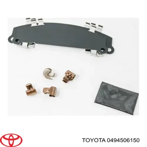 Chapa anti-ruído de fixação do freio de sapata dianteira 0494506150 Toyota