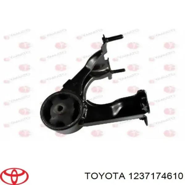 Coxim (suporte) traseiro de motor 1237174610 Toyota