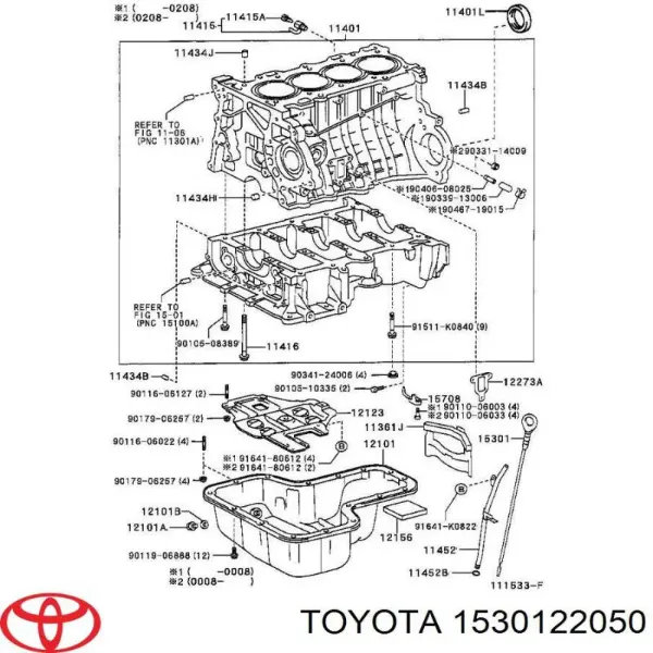 Sonda (indicador) do nível de óleo no motor Toyota Corolla 