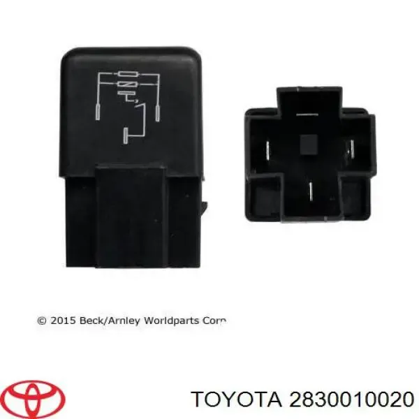  Relê do motor de arranco Toyota Corolla 