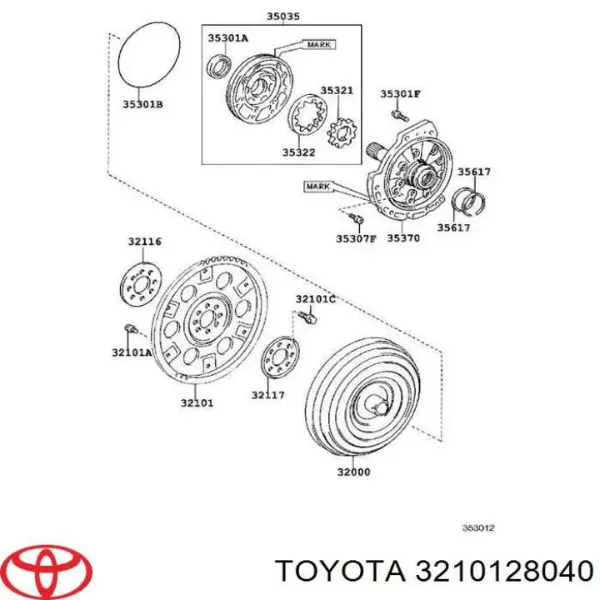 Coroa de volante Toyota Avensis II