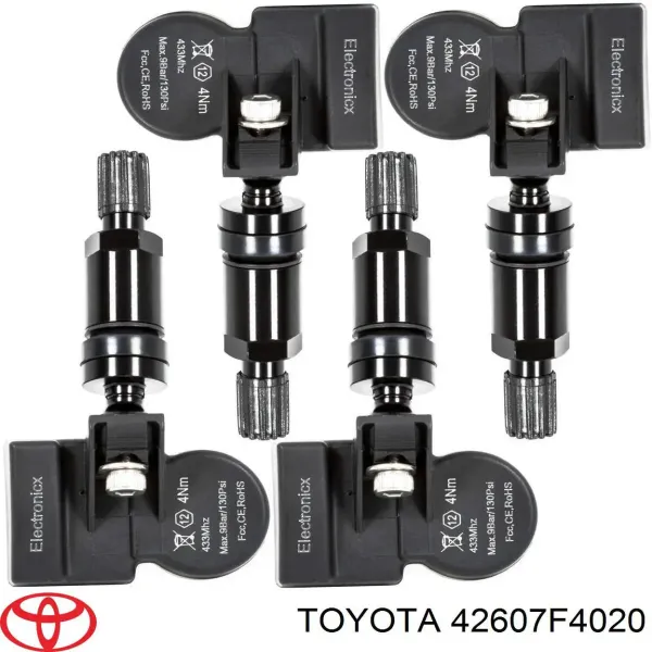 42607F4020VK Toyota Sensor de pressão de ar nos pneus
