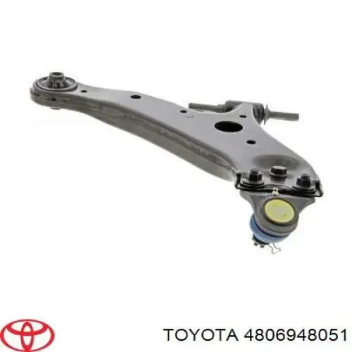 Braço oscilante inferior esquerdo de suspensão dianteira 4806948051 Toyota