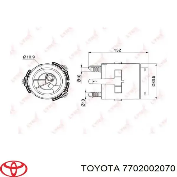 7702002070 Toyota Módulo de bomba de combustível com sensor do nível de combustível