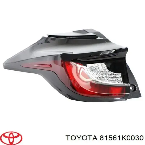 Lanterna traseira esquerda 81561K0030 Toyota