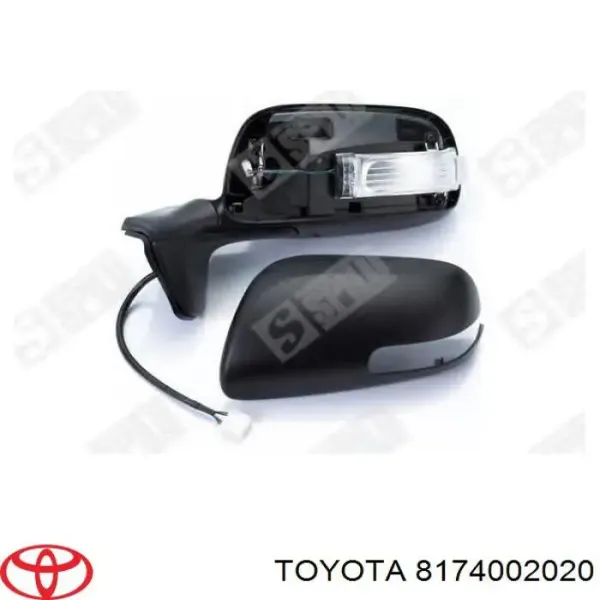 Pisca-pisca de espelho esquerdo 8174002020 Toyota