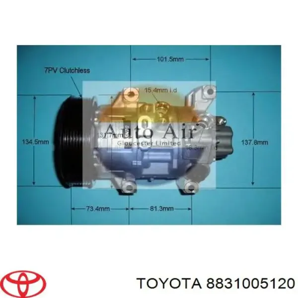 Compressor de aparelho de ar condicionado 8831005120 Toyota