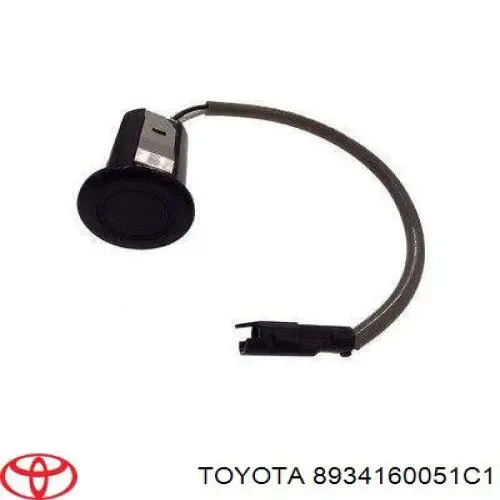 Sensor traseiro lateral de sinalização de estacionamento (sensor de estacionamento) 8934160051C1 Toyota