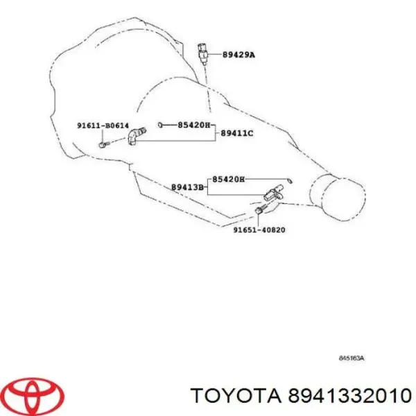 Sensor de velocidade 8941332010 Toyota