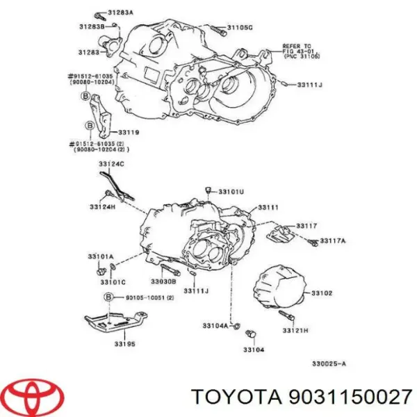 Vedação da Caixa Automática de Mudança (árvore-engrenagens) T1306 Musashi
