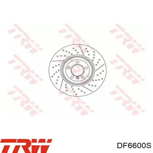 Disco do freio dianteiro DF6600S TRW