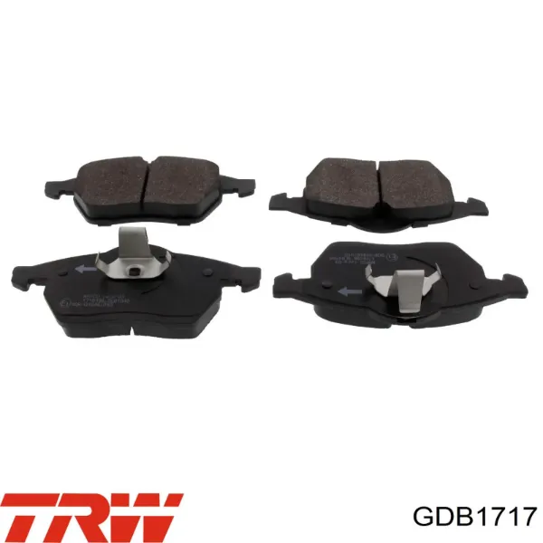 Compre GDB1717 TRW Sapatas do freio dianteiras de disco
