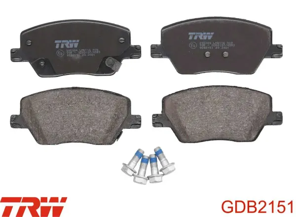 Sapatas do freio dianteiras de disco 77368368 Fiat/Alfa/Lancia