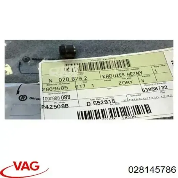 Parafuso de tubo de turbina de fornecimento de óleo 117750 Hans Pries (Topran)