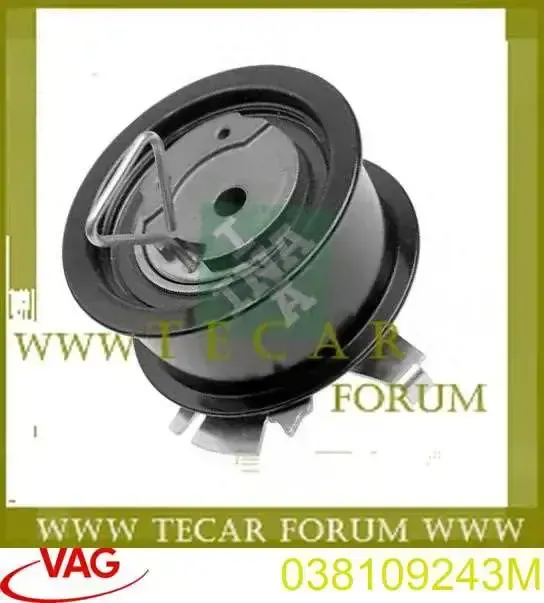 038109243M VAG Rolo de reguladora de tensão da correia do mecanismo de distribuição de gás