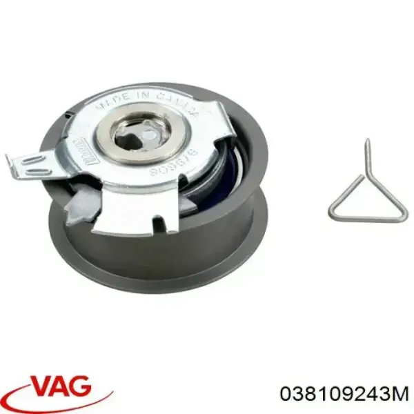 038109243M VAG Rolo de reguladora de tensão da correia do mecanismo de distribuição de gás