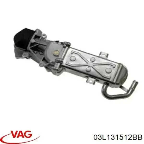03L131512BB VAG radiador do sistema egr de recirculação dos gases de escape