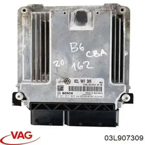 Módulo de direção (Centralina eletrônica) de motor 03L907309 VAG