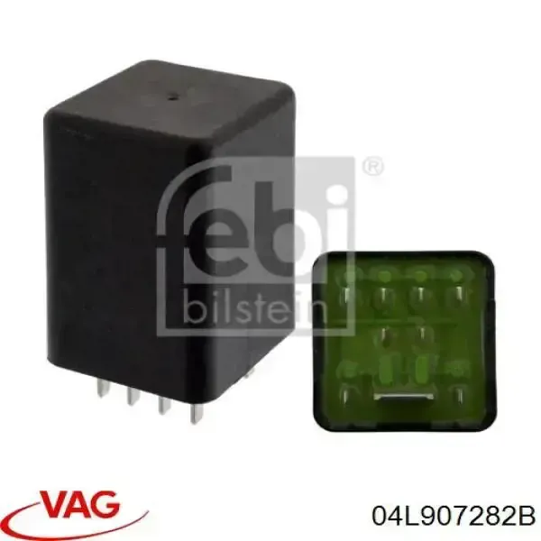 Relê das velas de incandescência 04L907282B VAG