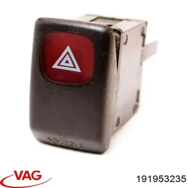 Botão de ativação do sinal de emergência 191953235 VAG
