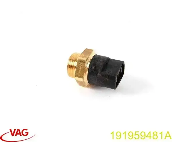 Sensor de temperatura do fluido de esfriamento (de ativação de ventilador do radiador) 191959481A VAG