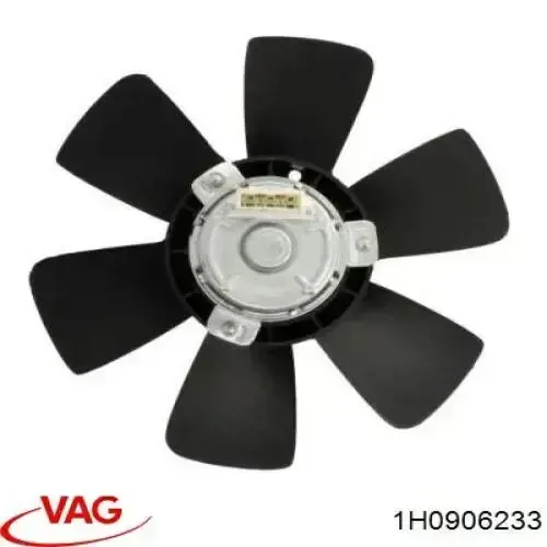 Ventilador elétrico de esfriamento montado (motor + roda de aletas) 1H0906233 VAG