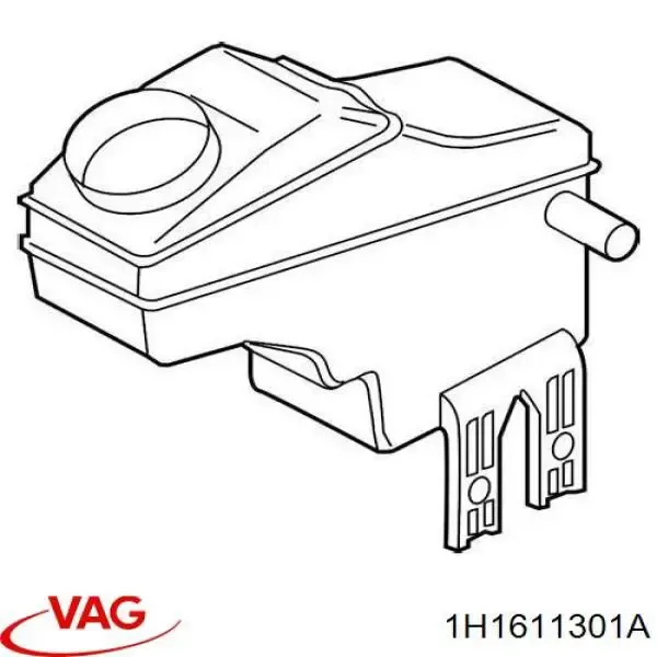 Tanque de cilindro mestre do freio (de fluido de freio) para Volkswagen Golf II 19E, 1G1