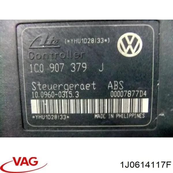 Unidade hidráulico de controlo ABS 1J0614117F VAG