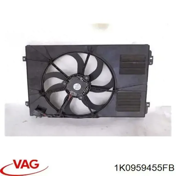 Ventilador elétrico de esfriamento montado (motor + roda de aletas) esquerdo 30959043 AND