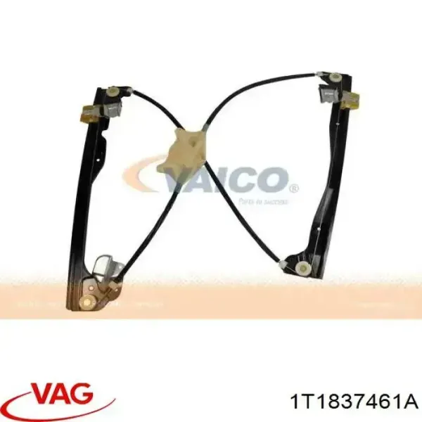 Mecanismo de acionamento de vidro da porta dianteira esquerda 1T1837461A VAG