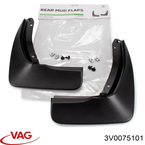 Protetores de lama traseiros, kit Skoda SuperB III