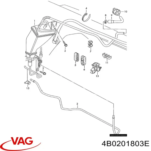 Adsorvedor dos vapores de combustível Audi A6 C5